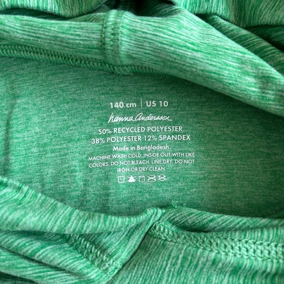 Hanna Andersson Green UV Active Hoodie Sz 140 (10) - Picture 2 of 3